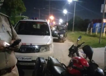 विजयनगरः कंस्ट्रक्शन साइट में घुसे 4 बदमाश, गार्ड ने फायरिंग कर एक को मार गिराया, 3 फरार